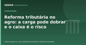 Reforma tributária no agro: o que muda para o produtor