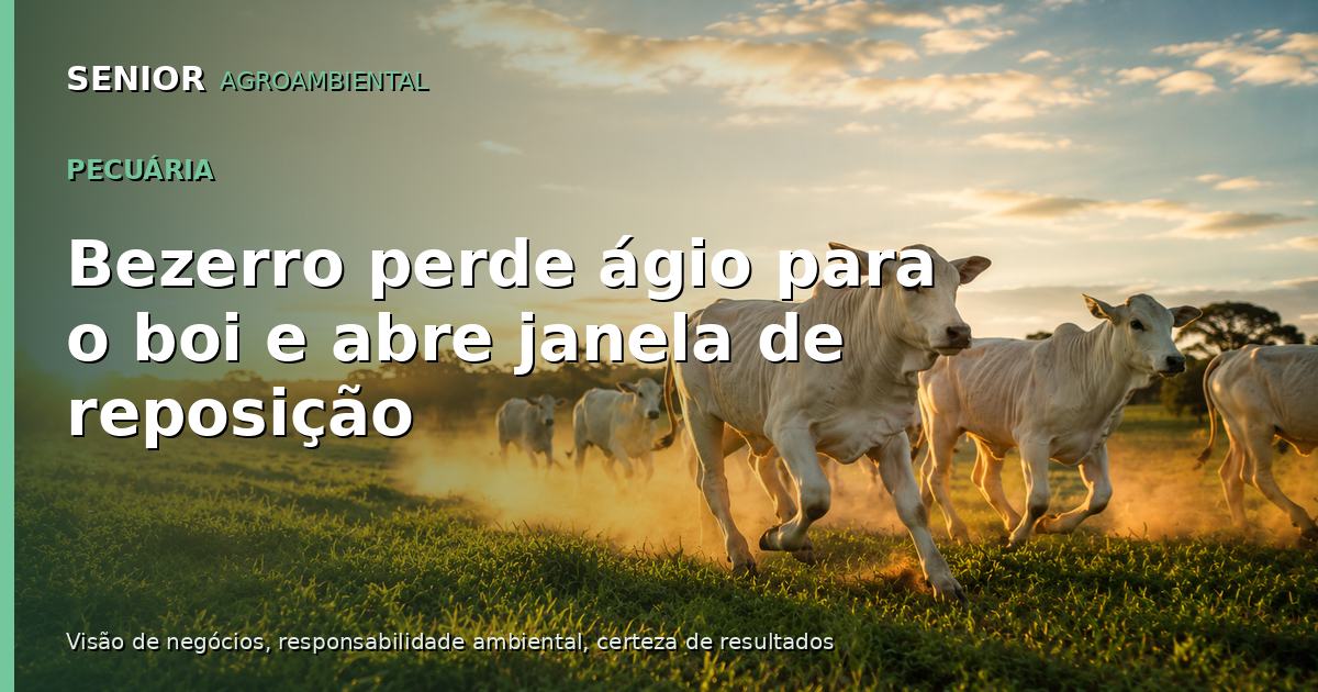 Bezerro perde ágio para o boi e abre janela de reposição